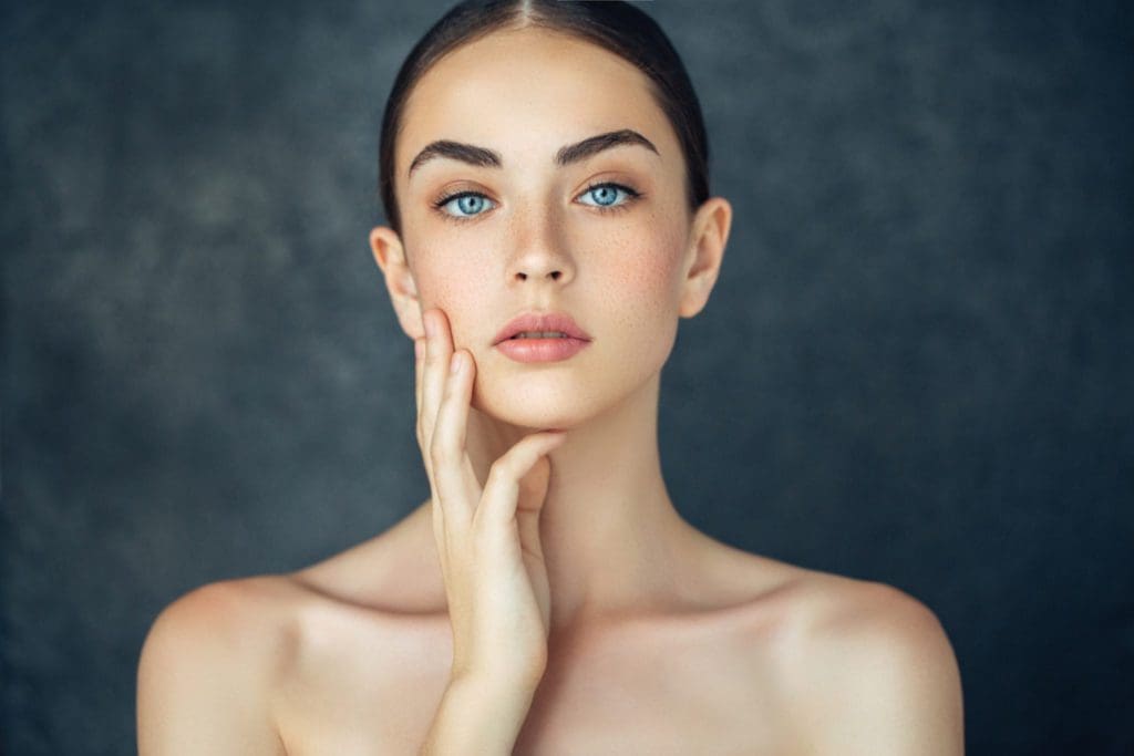 Woman with young appearance after treatment with Restylane-L